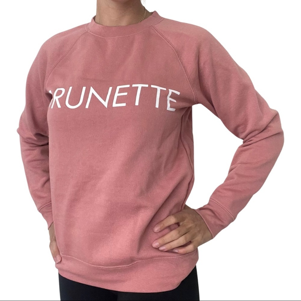 Brunette The Label Sweaters | Brunette The Label - Graphic Sweater | Pink